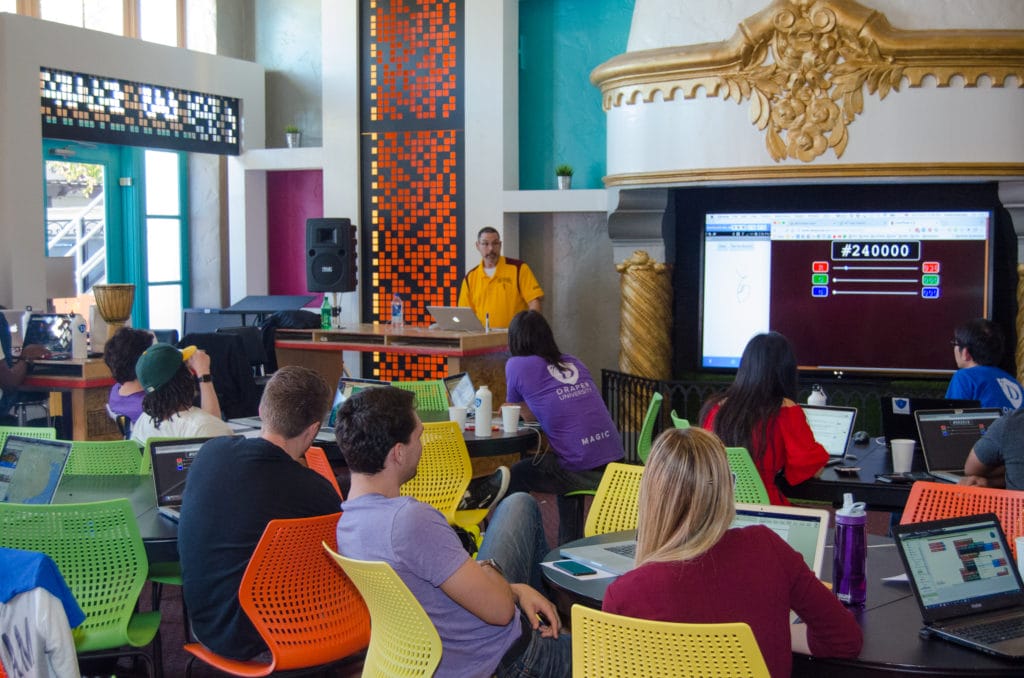 ASU Faculty Dan Mazzolla teaching web and mobile programming.