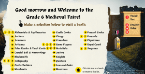 Medieval Faire Site Map